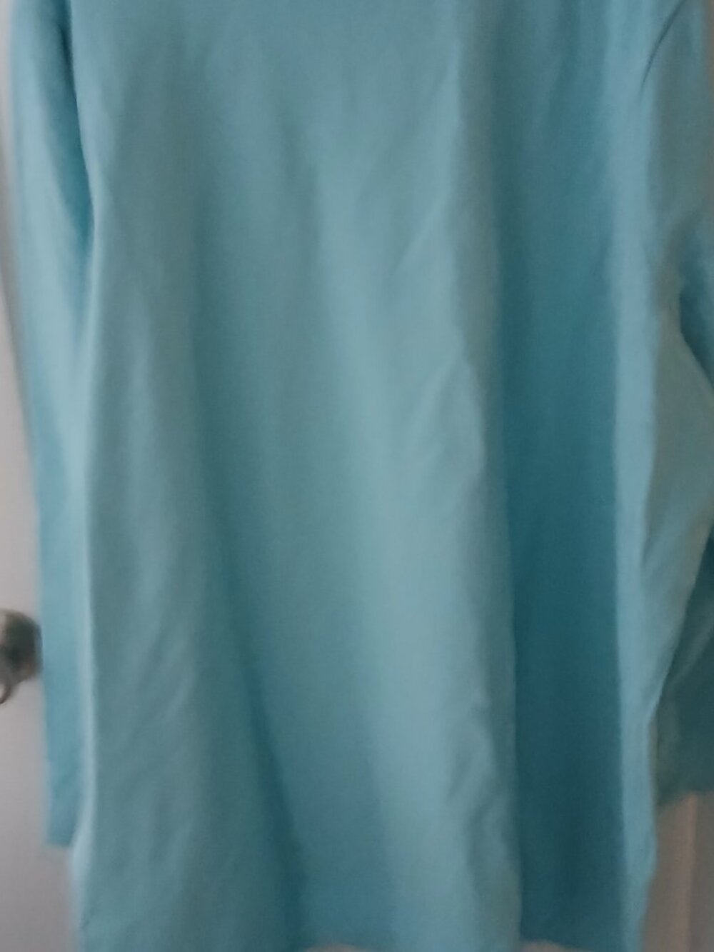 Denim & Co. Active Regular French Terry Tunic w/ Gauze Detail - Picture 3 of 7